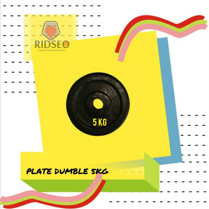 [5KG] Plate Besi 5kg - Plate Barbel Besi - Piringan besi 5 kg - Beban Besi