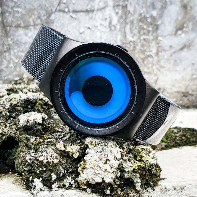 Jam Tangan BIDEN BD-048 YN 0069 Black Blue Silver UNIK Rantai Milanese ORIGINAL Anti Air BERGARANSI