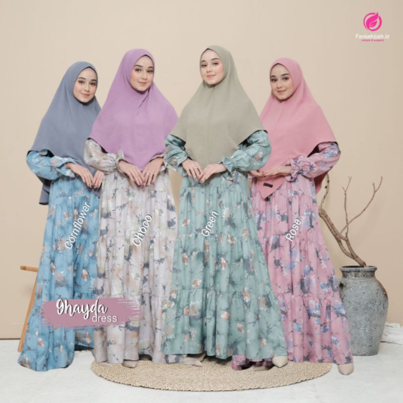 GHAYDA DRESS / GAMIS ONLY / GAMIS DEWASA / ORI BY FANIA HIJAB