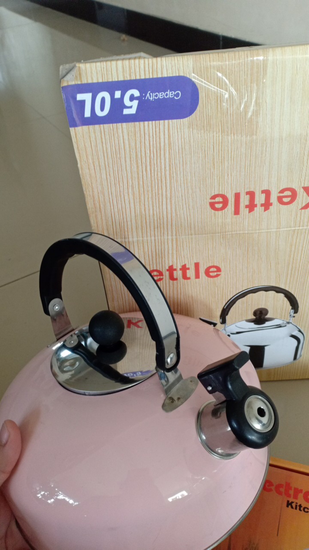 4 Liter Teko Siul Stainless Warna / Whistling Kettle Stainless Collor - Sukma Shop