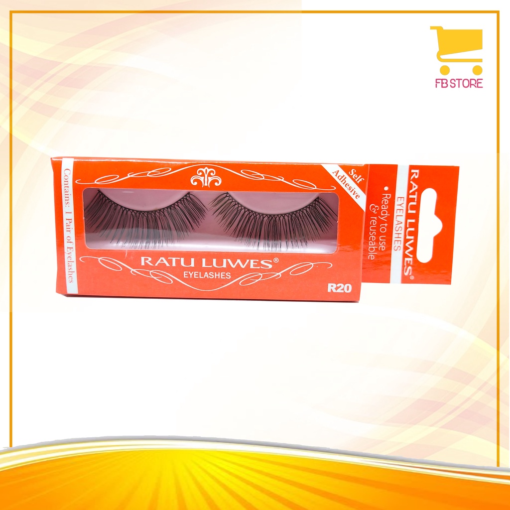 ORIGINAL Bulu Mata Palsu / Eyelashes Ratu Luwes R20 Self Adhesive