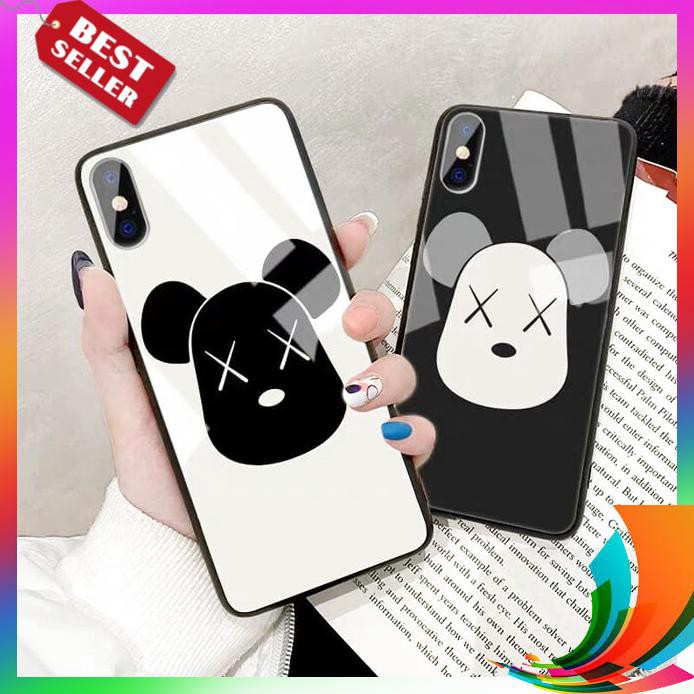 【TERBARU】 Premium Case Hp Glass Motif Kaws Oppo A5S