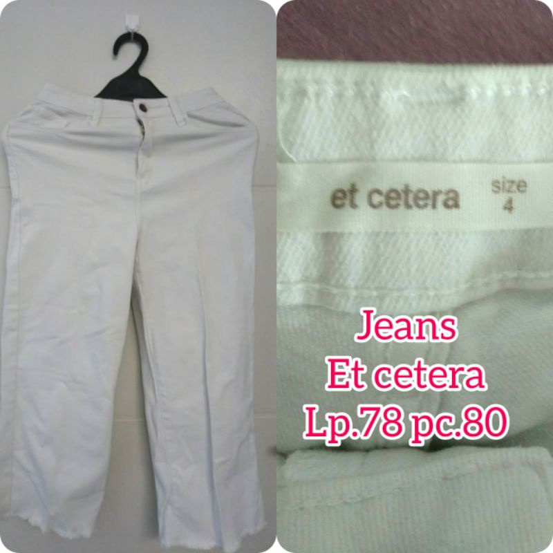 preloved jeans putih et cetera