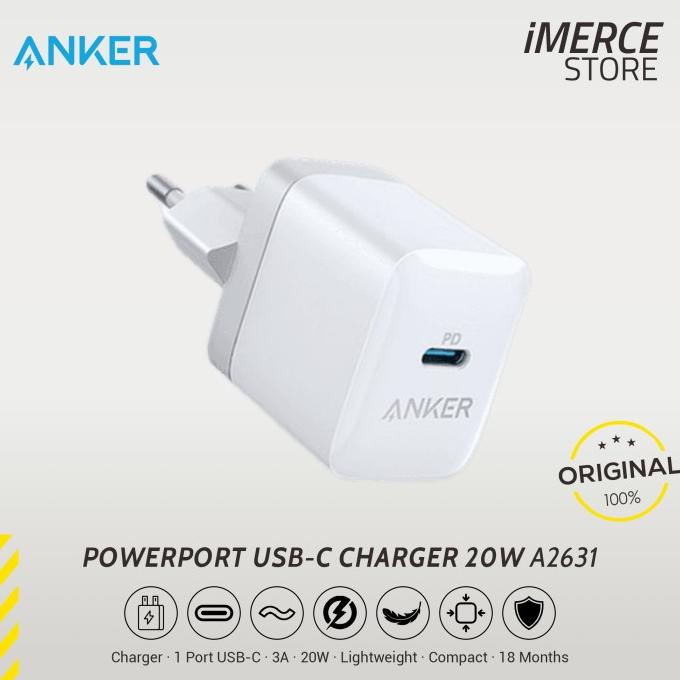 ANKER Powerport III Nano Type C PD 20W USB 3.0 Head Charger ORIGINAL