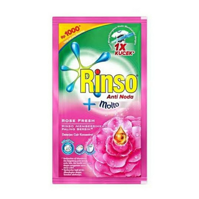 Rinso Molto Rose Fresh 38ml isi 6 Sachet