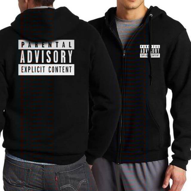 Sweater Hoodie Zipper APARENTAL ADVISORY