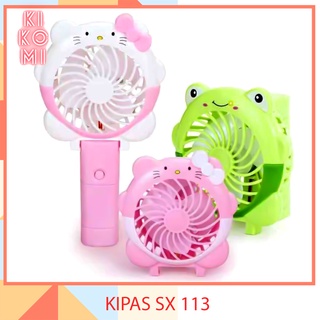 Kipas Kartun Lipat - Handy Mini Fan SX-113 KARAKTER KEROPI / KITTY - KK