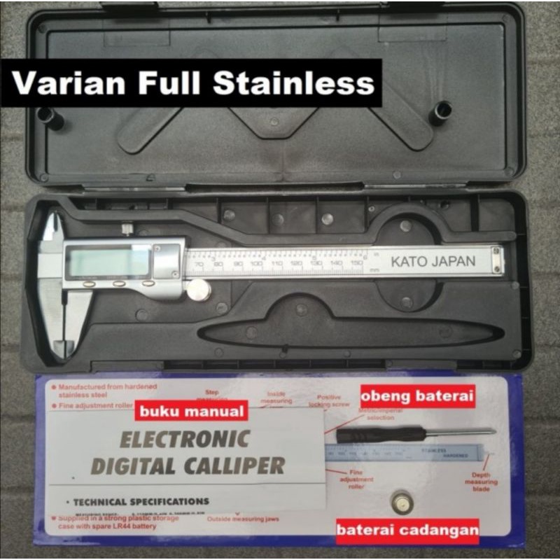 Jangka Sorong Sketmat Sigmat Digital Vernier Caliper Stainless Steel