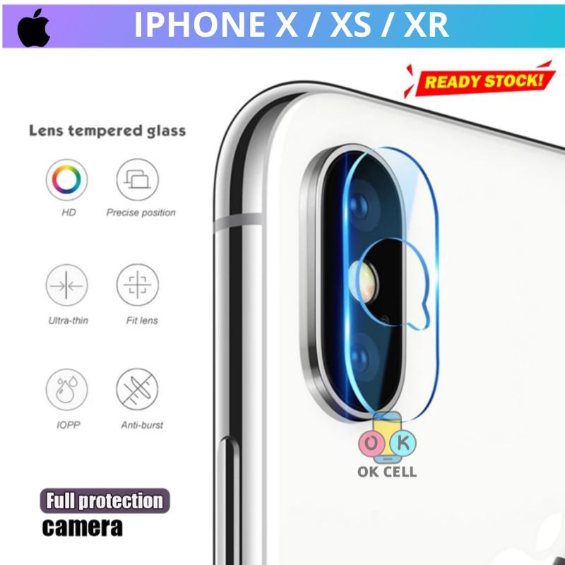 Tempered Glass Camera TG Anti Gores Kamera iPhone X.XS.XR - Pelindung Lensa Kamera Belakang Premium