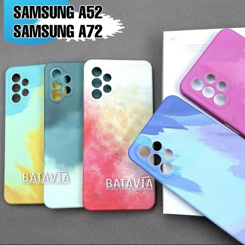 Case Samsung A52 A72 Case Rainbow Snow Board Collorfull