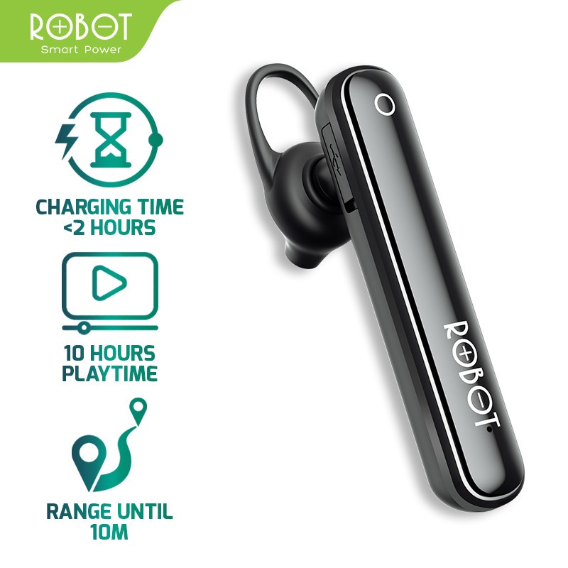 Robot Talk10 Talk 10 Bluetooth BT Blutooth Headset earphone Wireless HD Calling Earphone 5.0