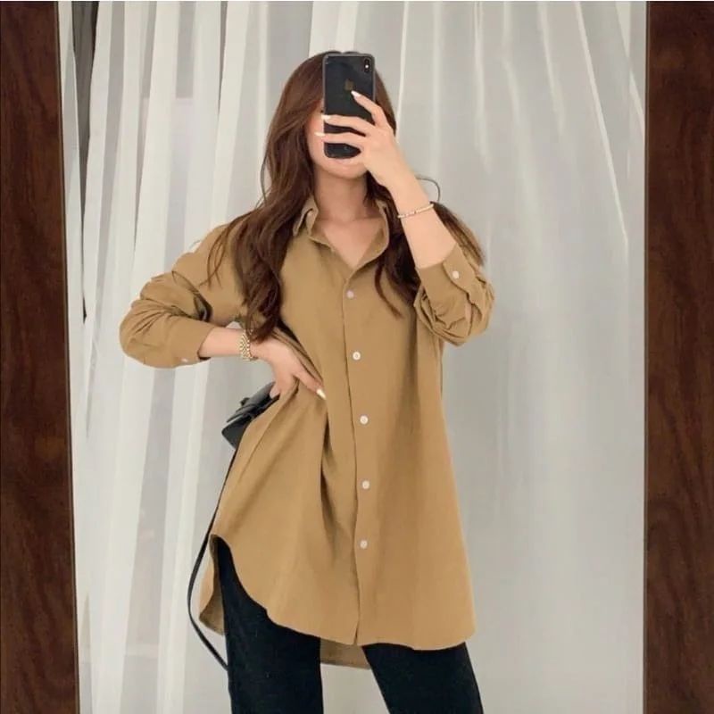 Kemeja Wanita Linen Oversize Olivia Shirt Linen Pocket / GEA TOP Kemeja Linen Oversized Shirt Kemeja Oversize Linen Wanita | Atasan Wanita Lengan Panjang