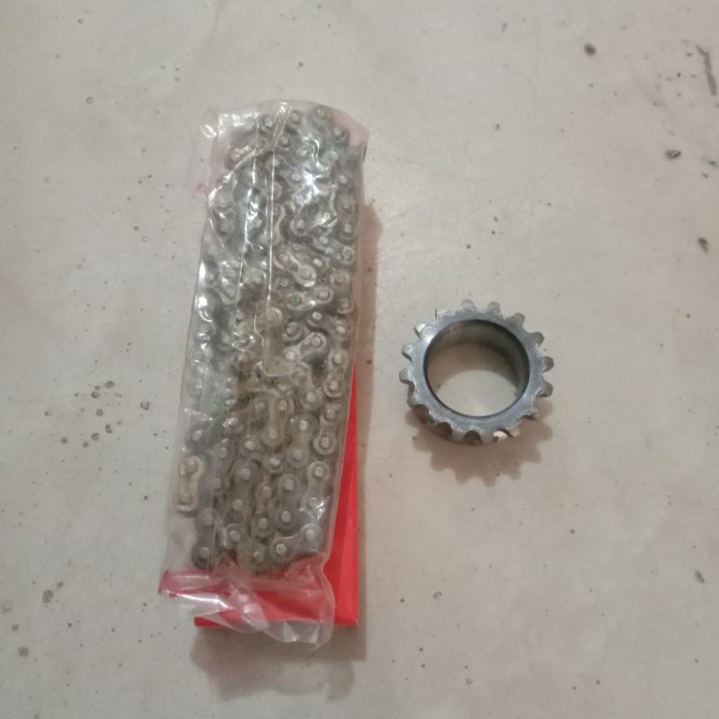 Rante kamprat Honda AHM mata 102 set gigi sintrik bawah GL series