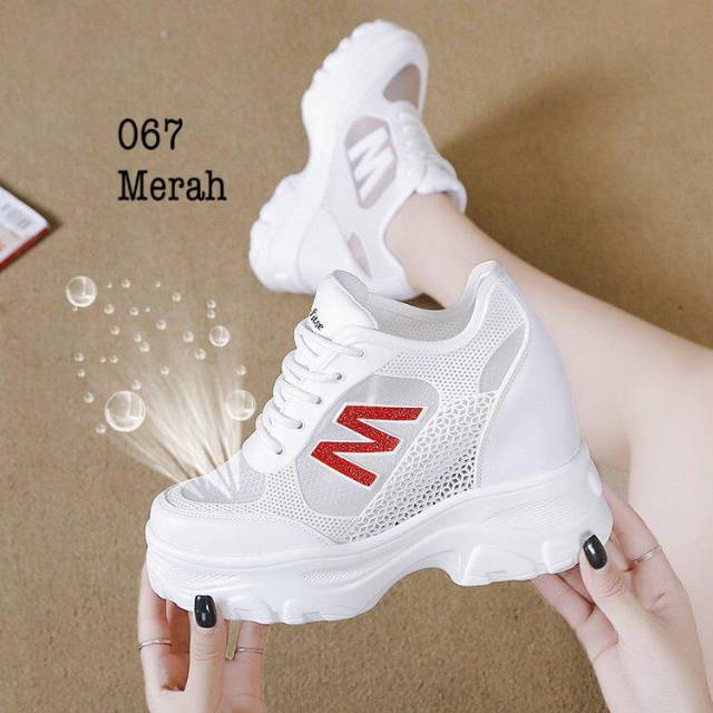 Sepatu Wedges wanita impor Korea#A067