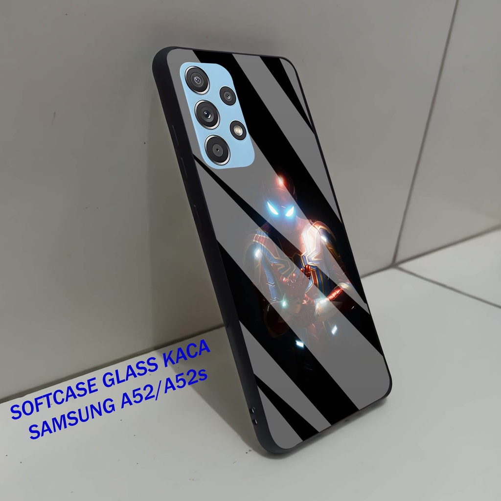 Softcase Glass Kaca SAMSUNG A52- Case Hp Pelindung Handphone SAMSUNG A52s [ A55 ]