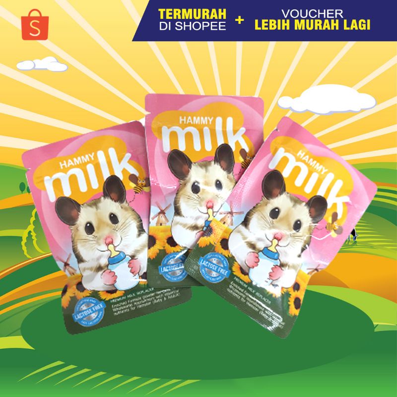 HAMMY MILK - Susu Hamster Minuman Hamster Susu Bayi Hamster Susu Pengganti Induk Hamster