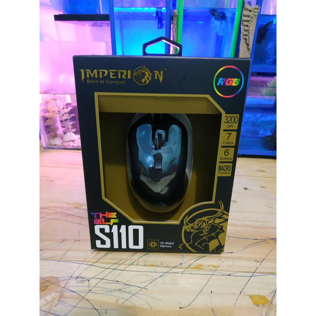 Mouse Gaming RGB Imperion The ELF S110 Macro with On Board Memory