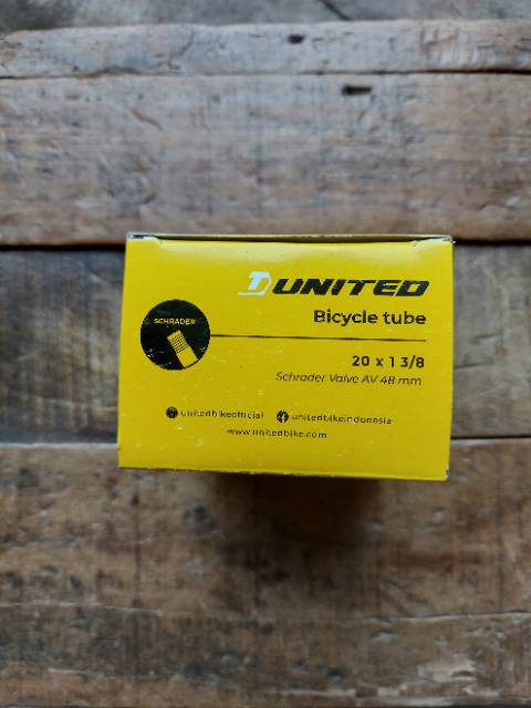 BAN DALAM SELI 20 X1 3/8 PENTIL AV/MOTOR 48MM UNITED FNHON