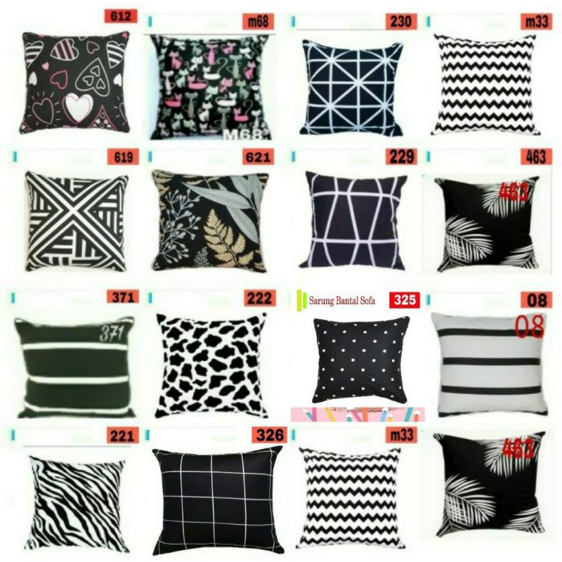Sarung Bantal kursi/ SofaSarung Bantal Sofa Polos 40x40cm