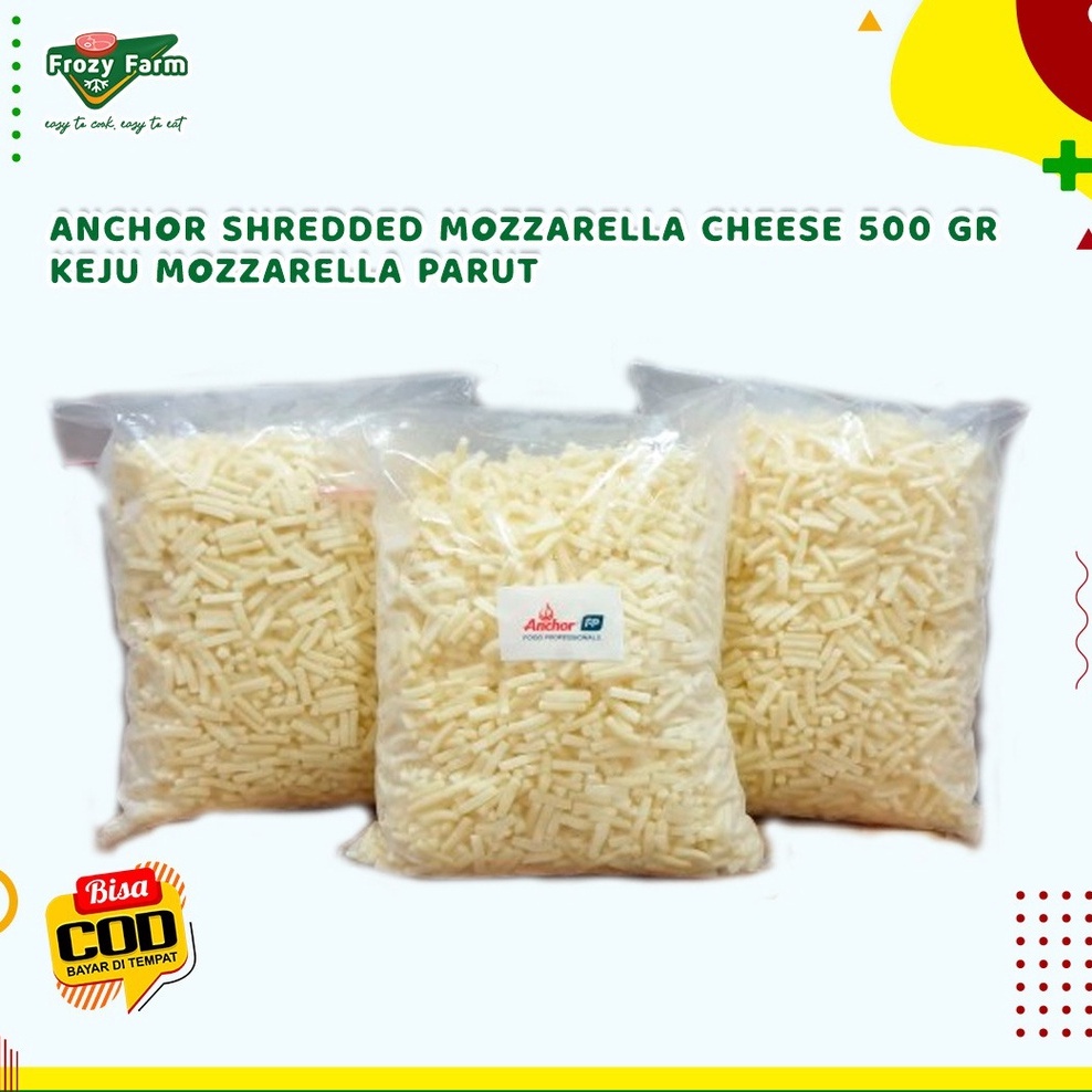 

ANCHOR SHREDDED MOZZARELLA CHEESE 250 gram / keju parut