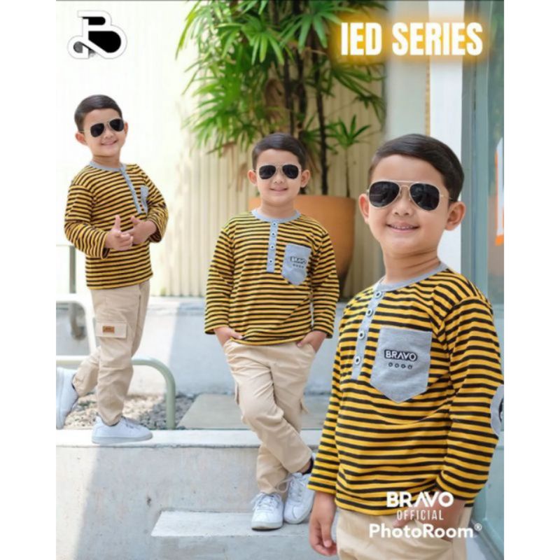 Afsheenastore Bravo Set Casual Setelan Anak Laki 2-10T