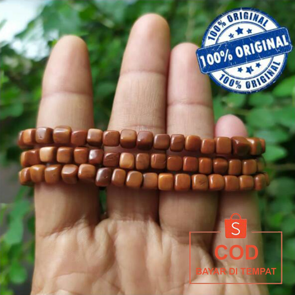 ✅COD Gelang Tasbih Kayu Kesehatan 33 Butir Kaukah Koka Kaokah Kokka Dadu Couple Pria Wanita Asli Original