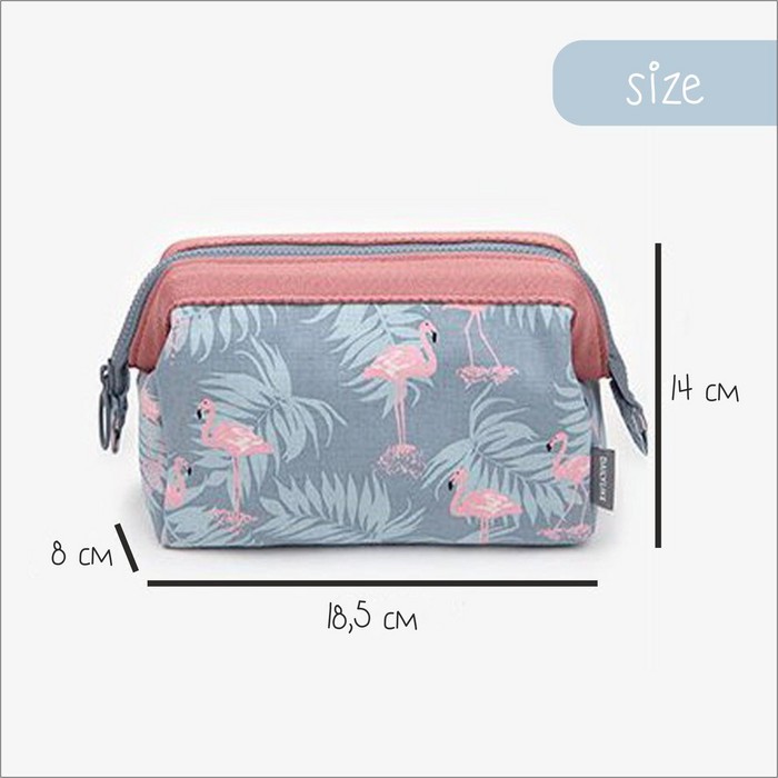 Weekeight Tas Kosmetik / Cosmectic Pouch Bunga (WE COSME)