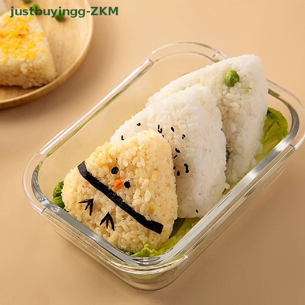 Kit Cetakan Pembuat Sushi Onigiri Nasi Makanan Bentuk Segitiga Model Tekan