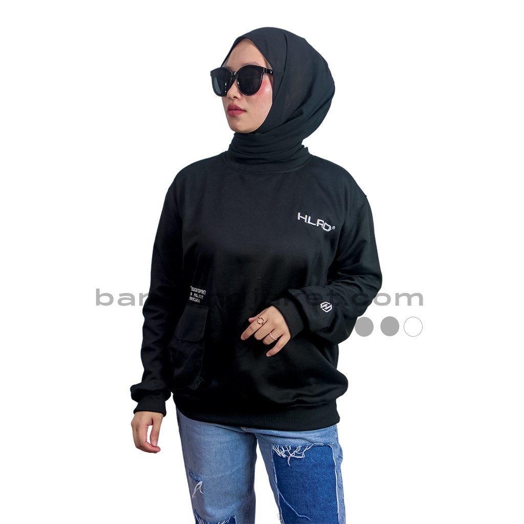 HOLYRIDER Sweatshirt Pocket Down Hitam