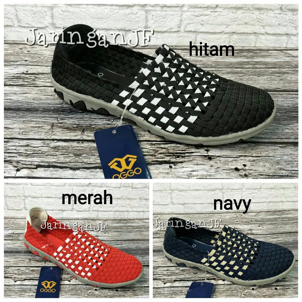 SEPATU FASHION SEPATU RAJUT SEPATU ANYAM SEPATU WANITA OGGO 511 FLAT ORIGINAL R75