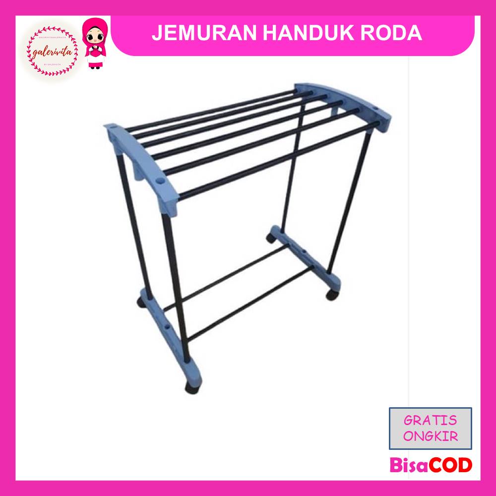 Jemuran Handuk / Rak Handuk Hitam / Rak Jemuran Handuk