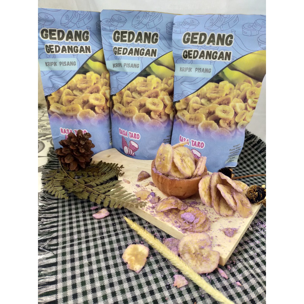 Gedang Gedangan Kripik Pisang Rasa Taro