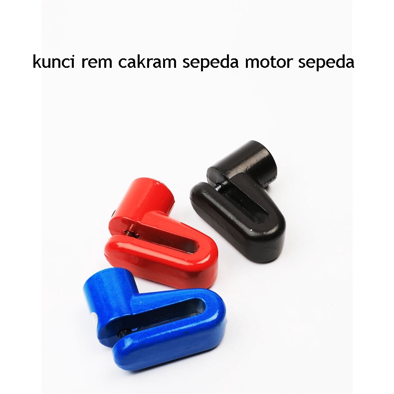 (Tempat, dikirim dari Jakarta) Kunci rem cakram sepeda jalan gunung Anti maling kunci sepeda motor listrik aluminium alloyMotorcycle Disc Brake Lock, gembok sepeda, gembok rumah / pagar / gudang