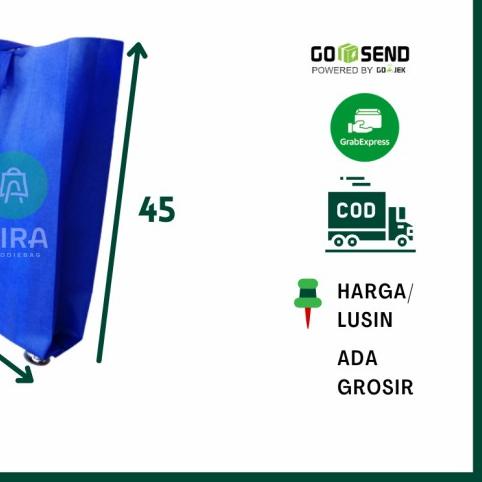 

tas tali spunbond polos 38 x 45 - Request warna, LUSINAN ✬