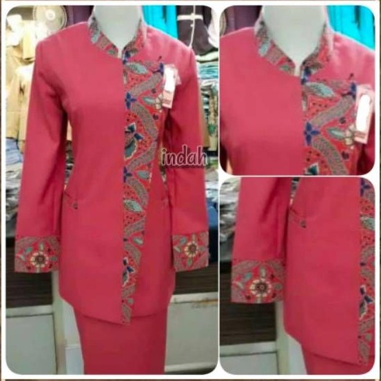 Blazer Pink Fanta kombi batik