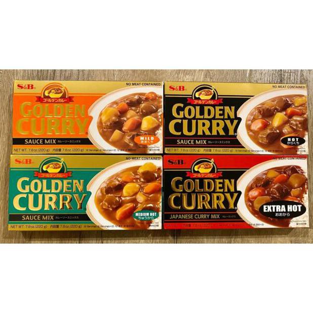 

{BISA COD} S&B GOLDEN CURRY 220gr kare / MILD / Medium Hot / Hot DISKON [Kode 1|Kode 2|Kode 3|Kode