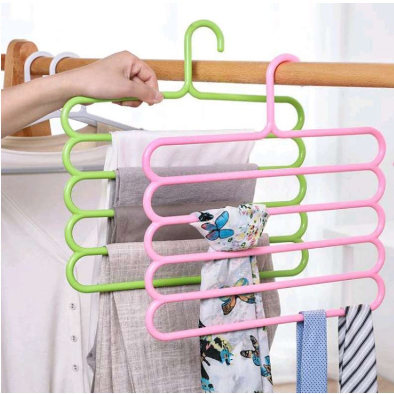 Magic Hanger Instan Gantungan Baju Lemari Pakaian Wonder Hanger jemuran rak stand hanger sepatu buku PR009