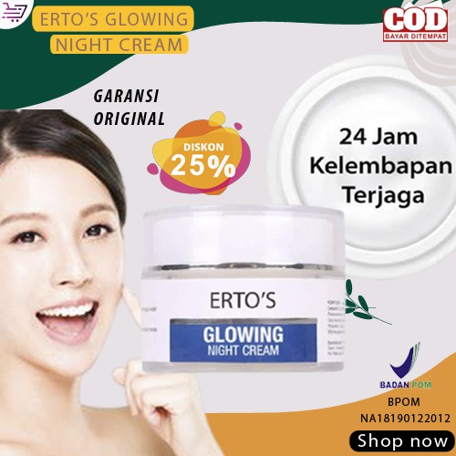 Cream krim malam night cream pencerah pemutih wajah