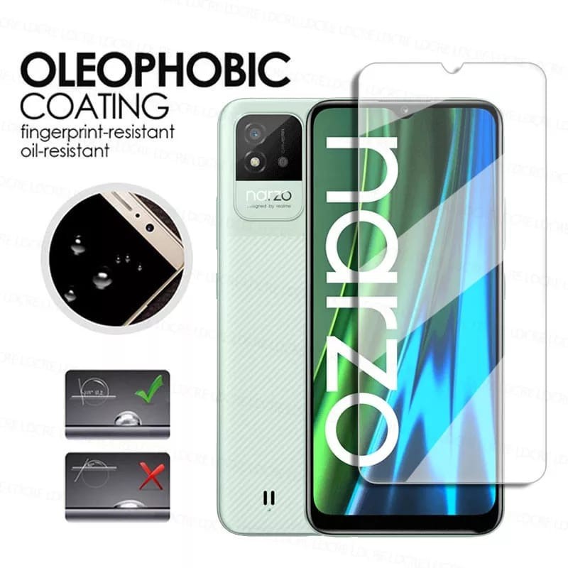 PROMO Tempered Glass REALME NARZO 50i Anti Gores Layar Screen Protector Handphone Clear
