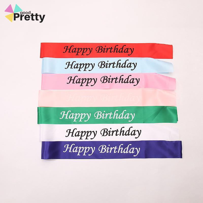 Selempang birthday sash/Sashes Ulang Tahun Satin Sash Pesta selendang Ulang Tahun/selempang bridesmaid Aksesori Dekorasi Pesta untuk Anak