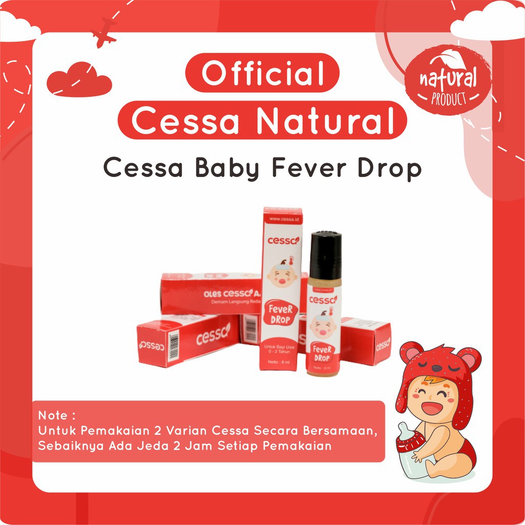 Cessa Fever Drop - Essential Oil Penurun Demam Bayi