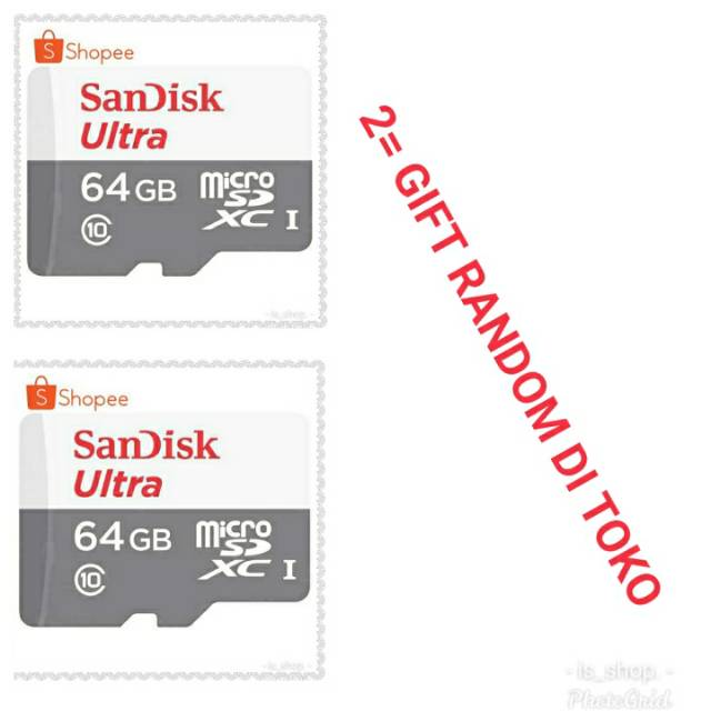 Memori Sd card sandisk 64gb