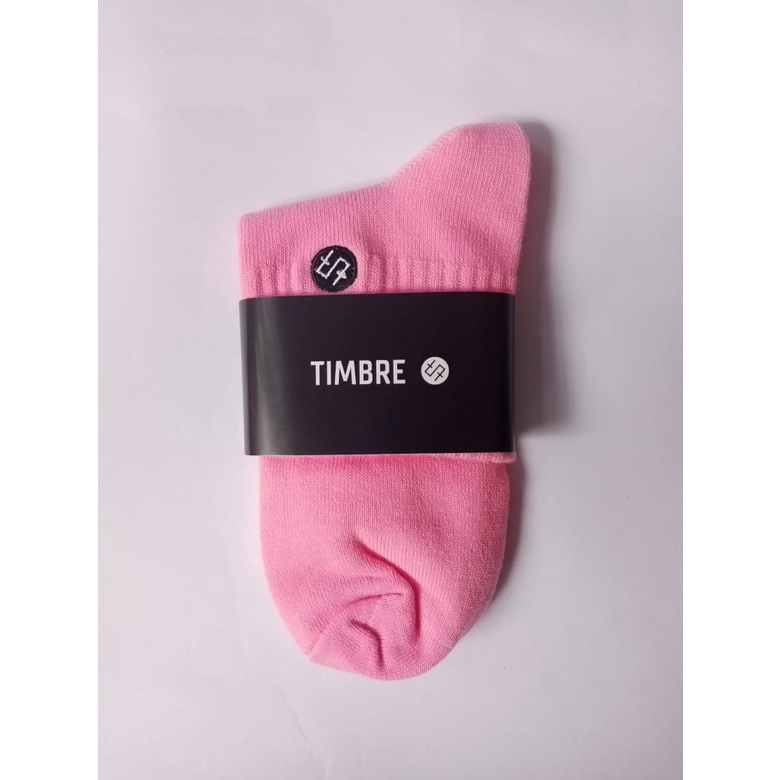 Timbresocks Kaos Kaki Pendek Tebal Pria Wanita Oldschool Olahraga Skate Polos Motif Pink Premium