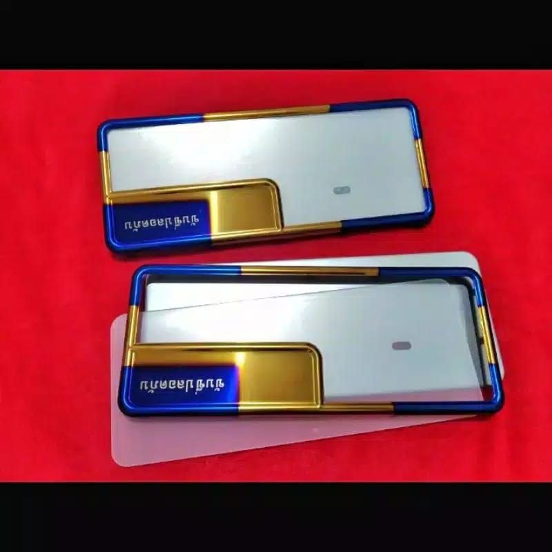 bingkai plat tulisan thailand twotone plus mika depan belakang 1 set thailook universal beat mio dll