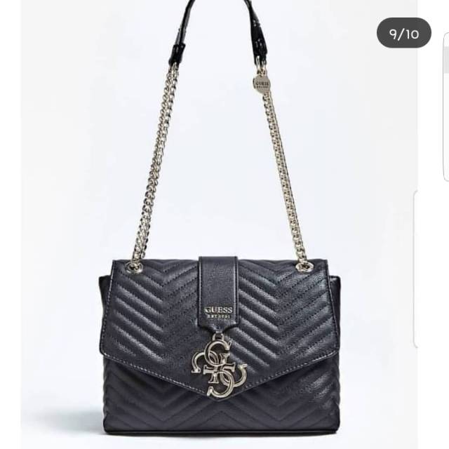 Tas guess violet medium black bag