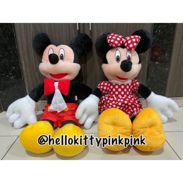 Boneka Jumbo Mickey Minnie Mouse