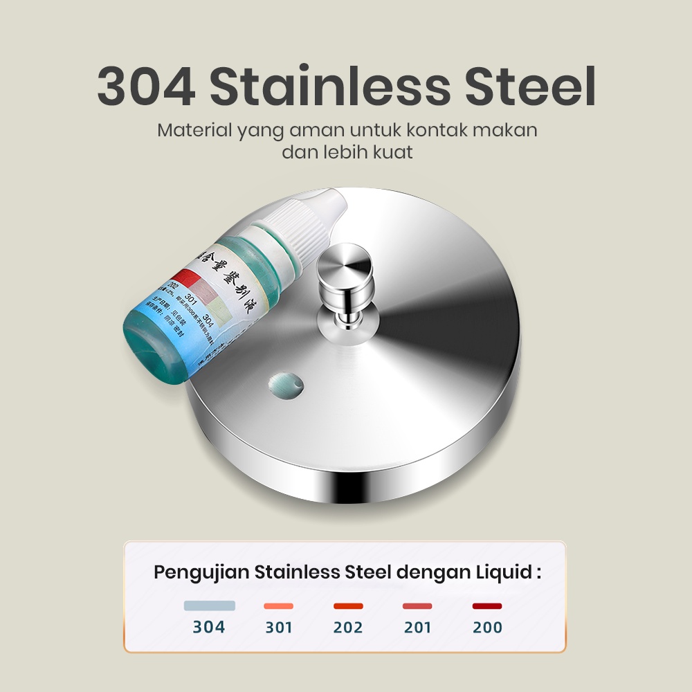 CETAKAN BURGER | HAMBURGER PATTY PRESS STAINLESS STEEL 304 - G20534