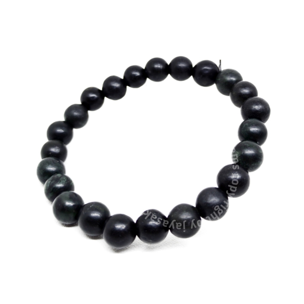 Gelang Kesehatan Natural Black Jade Hitam Pekat Premium Quality