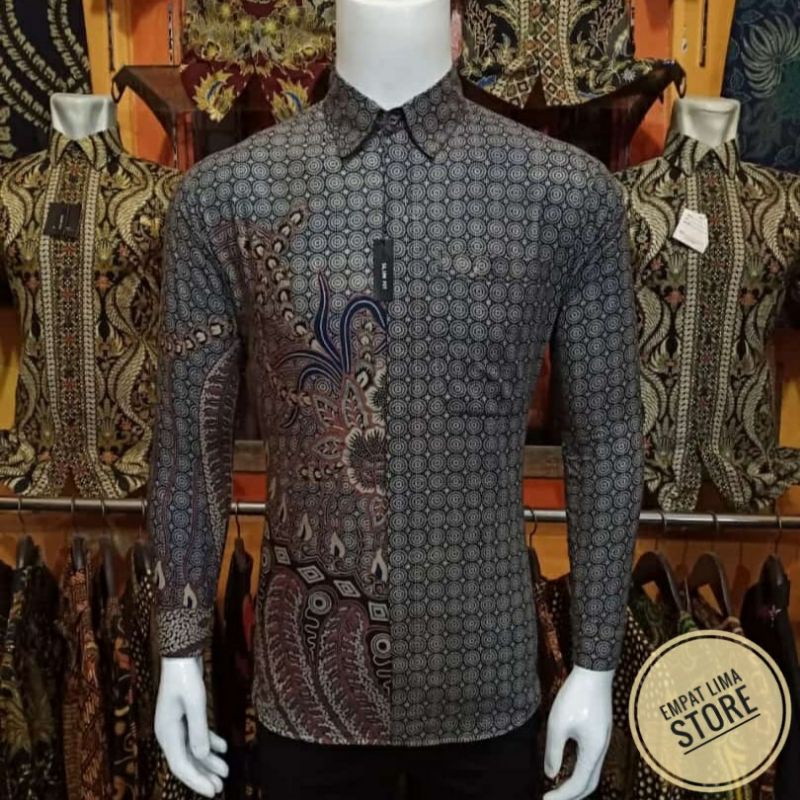 Batik Pria Lengan Panjang Slimfit Modern Batik Pria Lengan Panjang Slim Fit