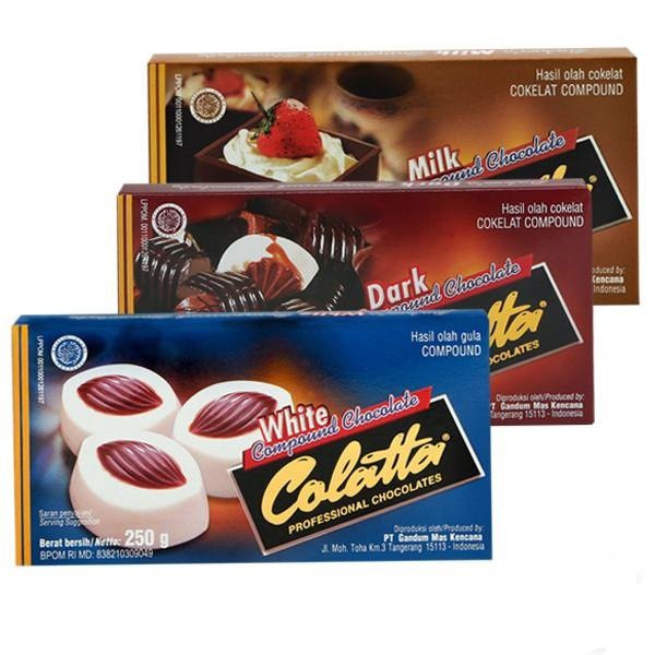 COLATTA White Compound Chocolate Coklat Batangan Putih 250 gr